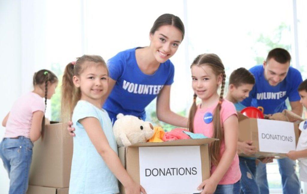 Donations allow kids to learn how to give back too