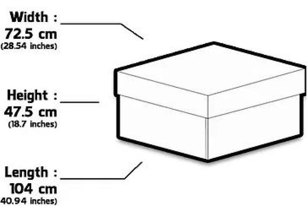 dimensions of jordan 1 shoe box