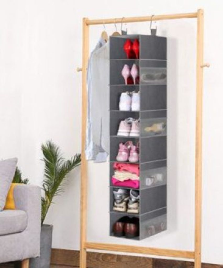 8-Shelf Hanging Shoe Rack 