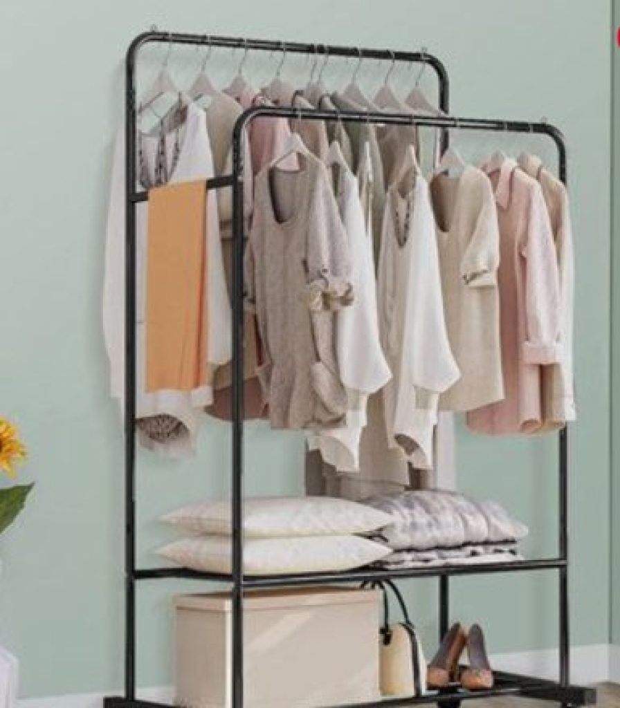 Rebrilliant Clothes Rack with Wheels