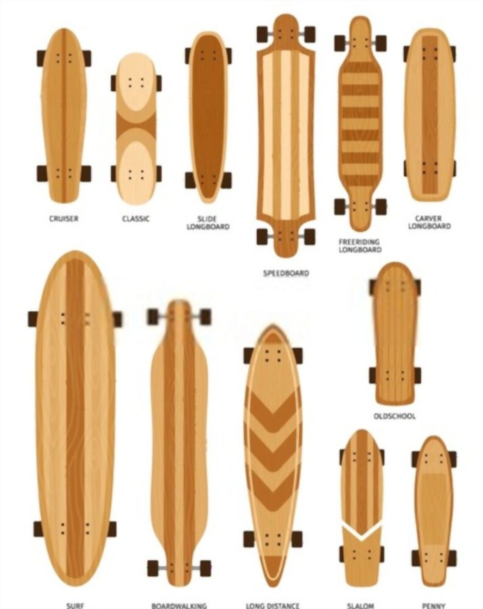 Skateboard Size Chart Choose the Right Size Skateboard The Shoe Box NYC