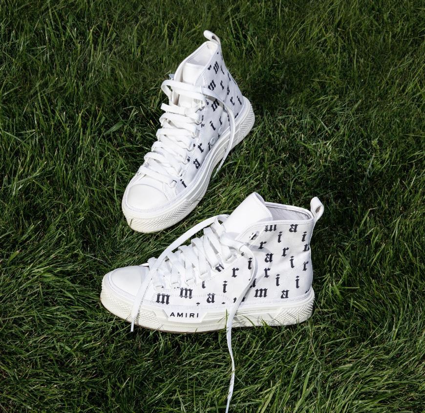 Amiri white sneaker via Instagram
