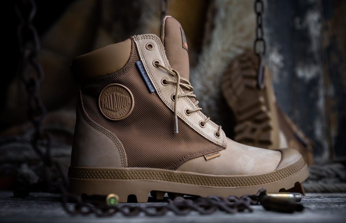 Palladium boots in brown color
