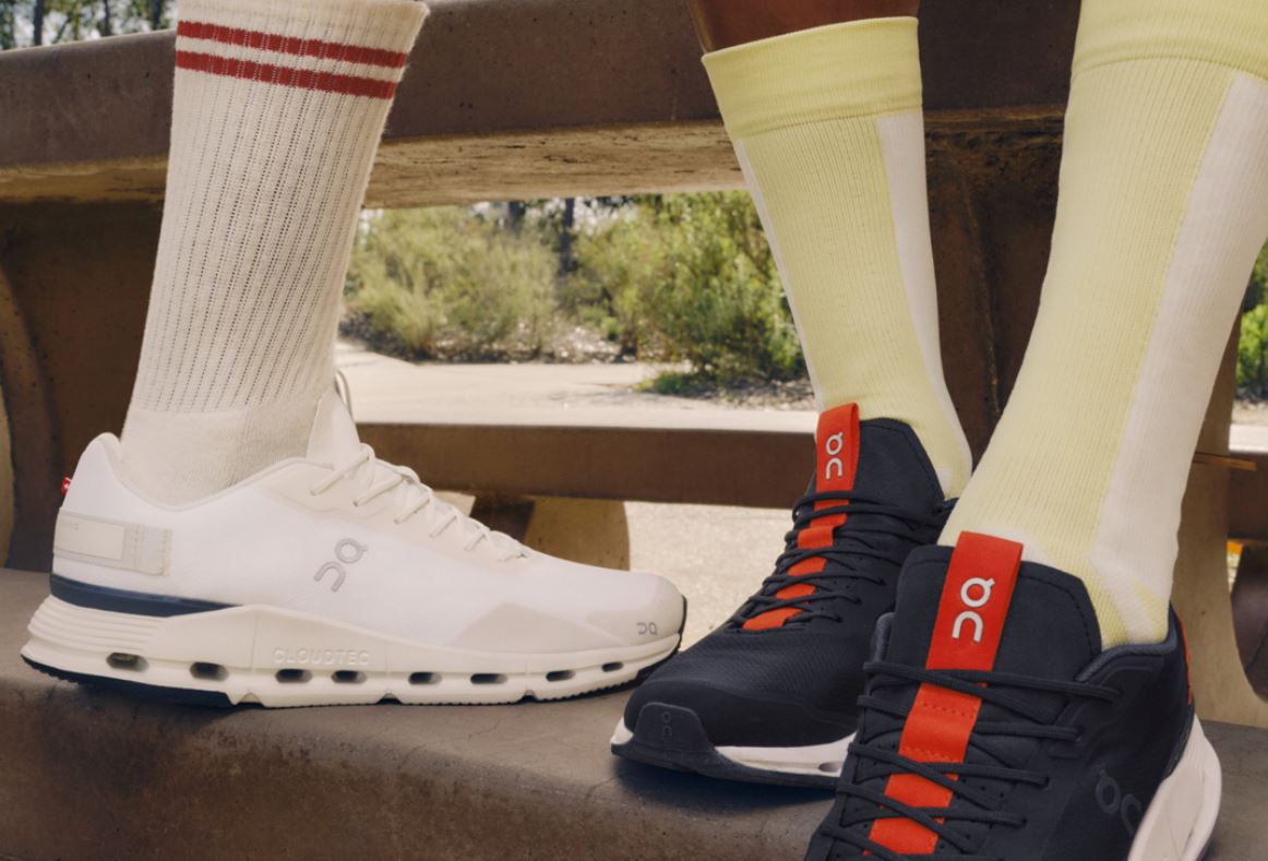 On cloud shoes