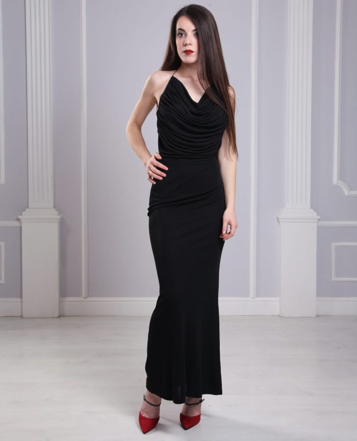 Black Sequin Cocktail Dress